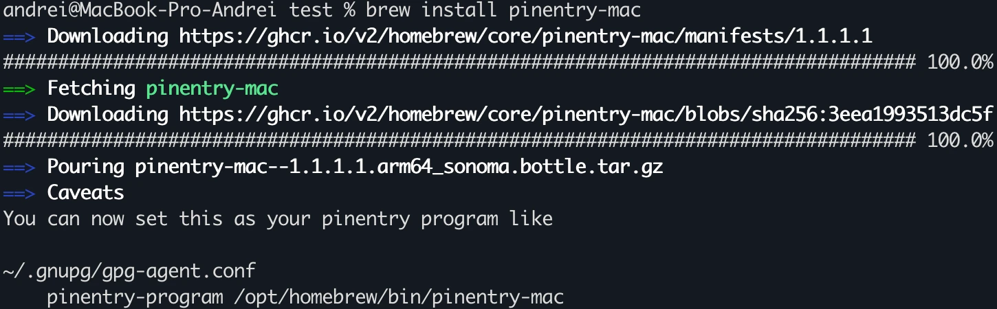 output instalare