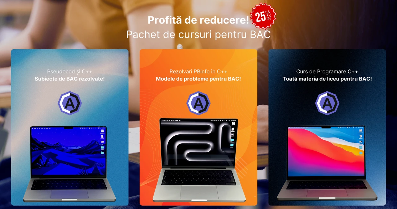 📦 Pachet cursuri BAC C++